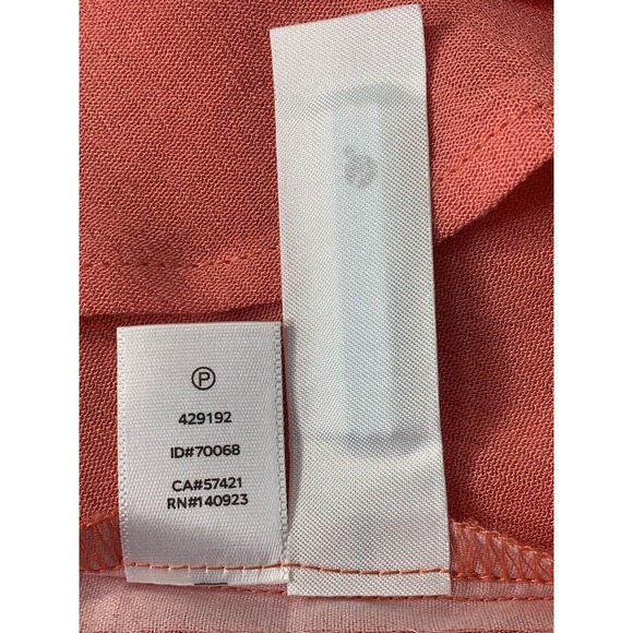 Ann Taylor LOFT Beach Tunic Swim Cover Up Small Coral Orange Dress NWT - Picture 9 of 9